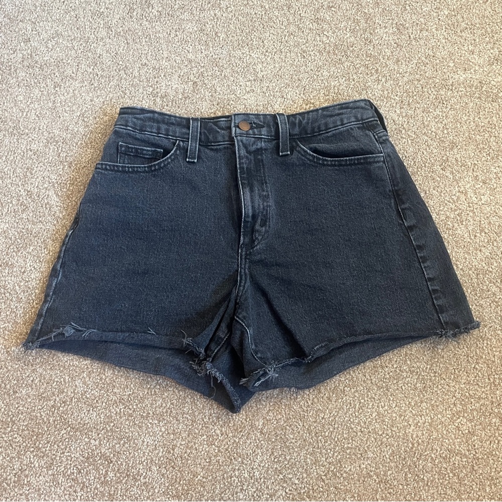 Black Denim Shorts